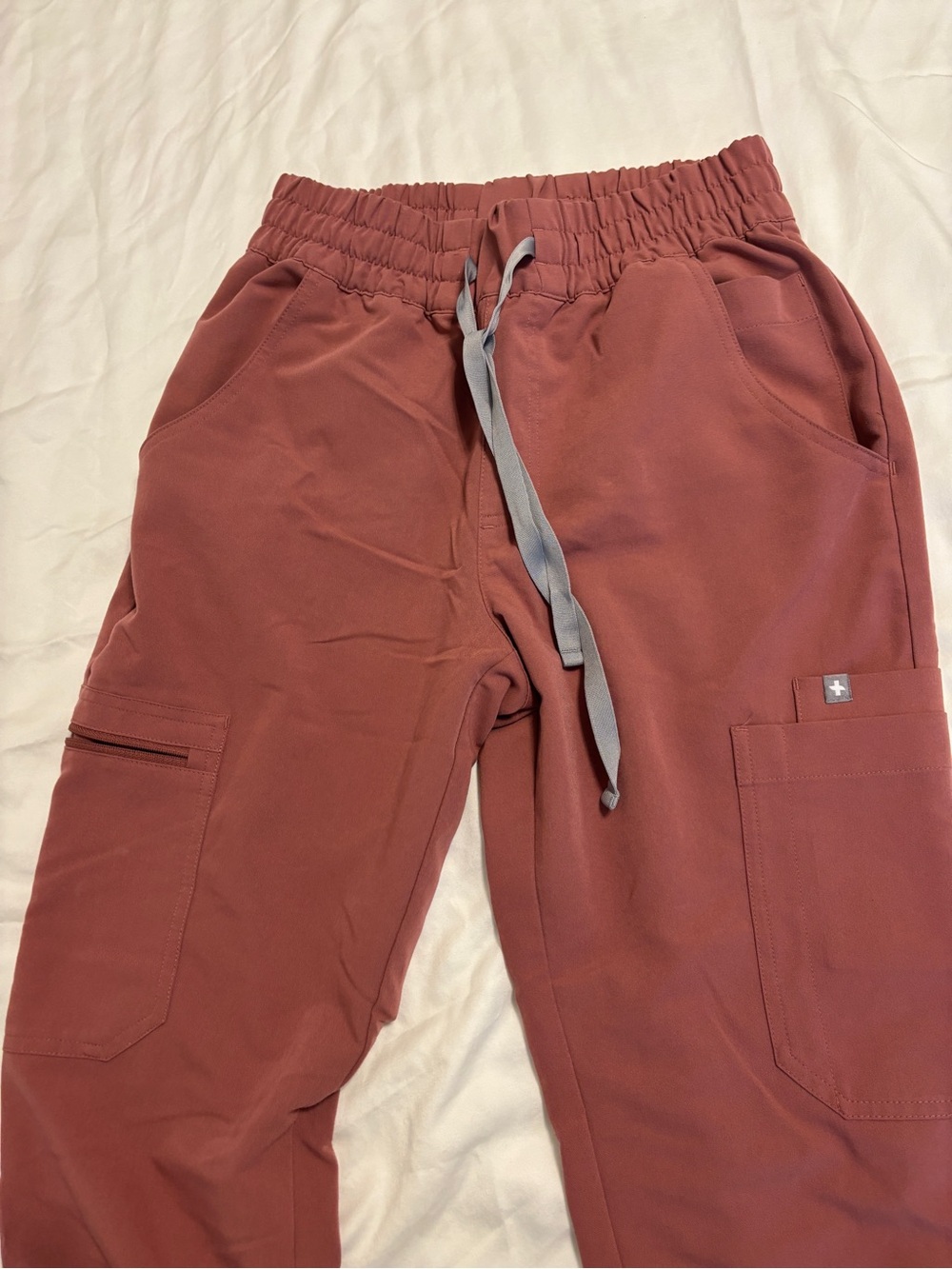 Figs Mauve Pink Uman Relaxed Jogger Scrub Pants XS petite - Picture 6 of 8